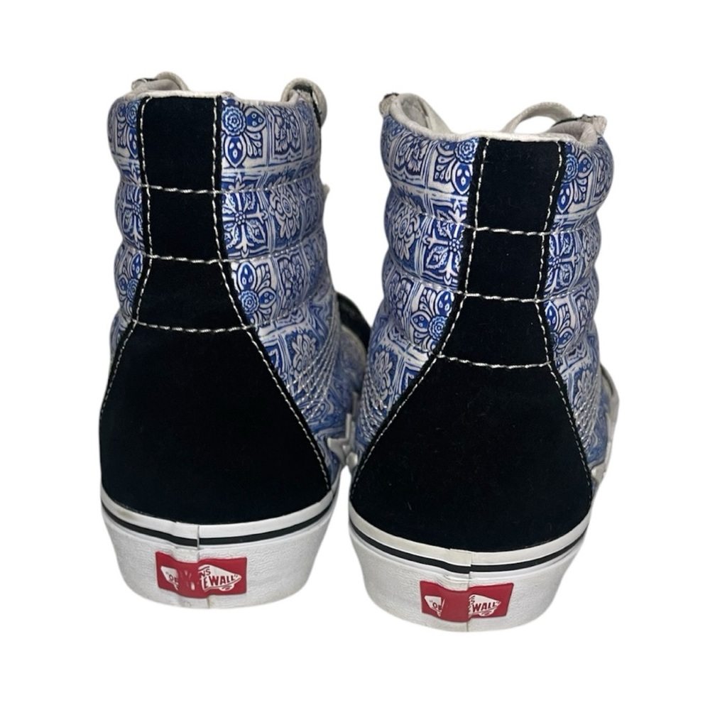 VANS Sk8-Hi Men's Sneakers Black/Blue Lightning Bolt, High Top, Size 10 - Picture 4 of 12